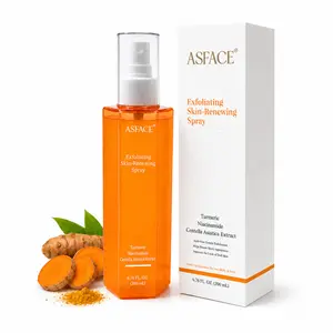 [As Face] Turmeric Exfoliating Spray 200ml – No Rub Acid-Free Face & Body Exfoliator with Niacinamide – Gentle Daily Skin Care for Dark Spots & Rough Skin