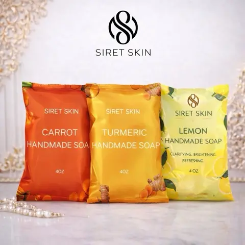 Mix soap package lemon, carrot, Turmeric