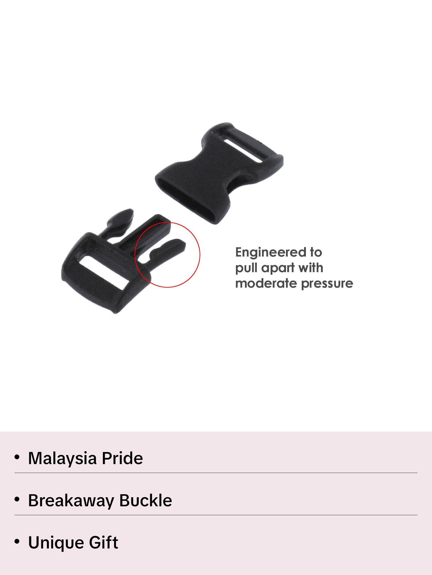 Cat Collar with Malaysia Flag | Great For National Holidays, Festivals, Parades, Sporting Events, Pride Events