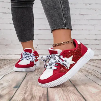 White Sneakers Women Star TikTok Shop