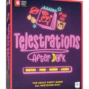 Telestrations: After Dark 2nd Edition Board Game - 4-6 Players, Age 18+ Adults-Only Laugh Game, Gift for Boyfriends, Adults, Couples, Dirty Couples, Gifts For Boyfriends
