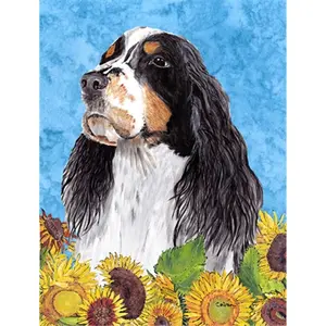 Carolines Treasures  Springer Spaniel Flag Canvas House Size