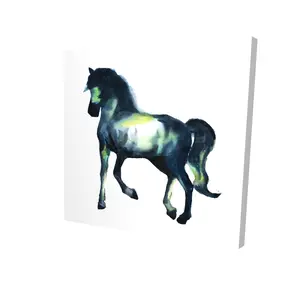 Begin Home Decor 2080-2424-AN368 24 x 24 in. Elegant Horse Canvas - Farm Animal Wall Art Home Decor