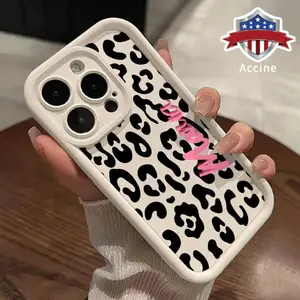 Phone Case Compatible with iPhone 16 15 14 Pro Max 13 12 11 XR XS Plus E Leopard Mama Pattern TPU Lens Protection Durable Soft Cover Gift