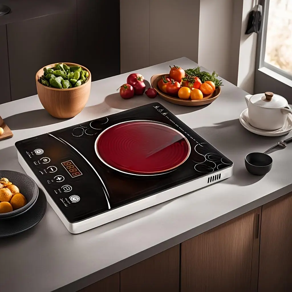 Portable Electric Stove 1 Count 4 Mode Heating Induction Cooker Multifunctional Electric Stove Household Ceramic Cooker Infrared&nbsp;Cooker With Handl
