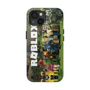 Roblox World All Character Gamer Phone Case, Rubber Casing for Smartphones & Cellphones, Heavy-Duty Shockproof Accessories with Nostalgic Pop Culture Aesthetic for iPhone 17 Pro Max, 16, 15, 14, 13, 12, 11, Air