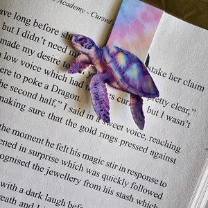 tye dye sea turtle magnet bookmark