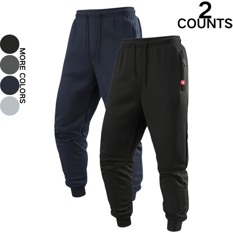 Men's Jogger Pants Sports Sweatpants with Cuffs Drawstring Casual Trousers Versatile Loose Long Pants for Spring and Autumn Available in Multiple Colors
