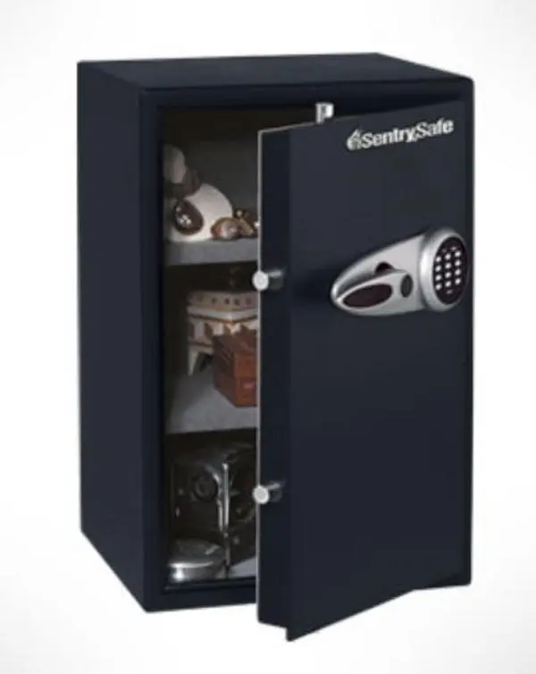 SentrySafe T6-331 Electronic Portable Mini Safe, 2.3 cu. ft. Office Security Safe for Computers & Office Equipment, Portable Mini Safes
