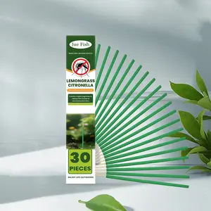 Jue Fish Lemongrass Incense Stick, Herbal Essential Oil Mosquito Repellent, Outdoor Camping Home Portable Aromatherapy Stick