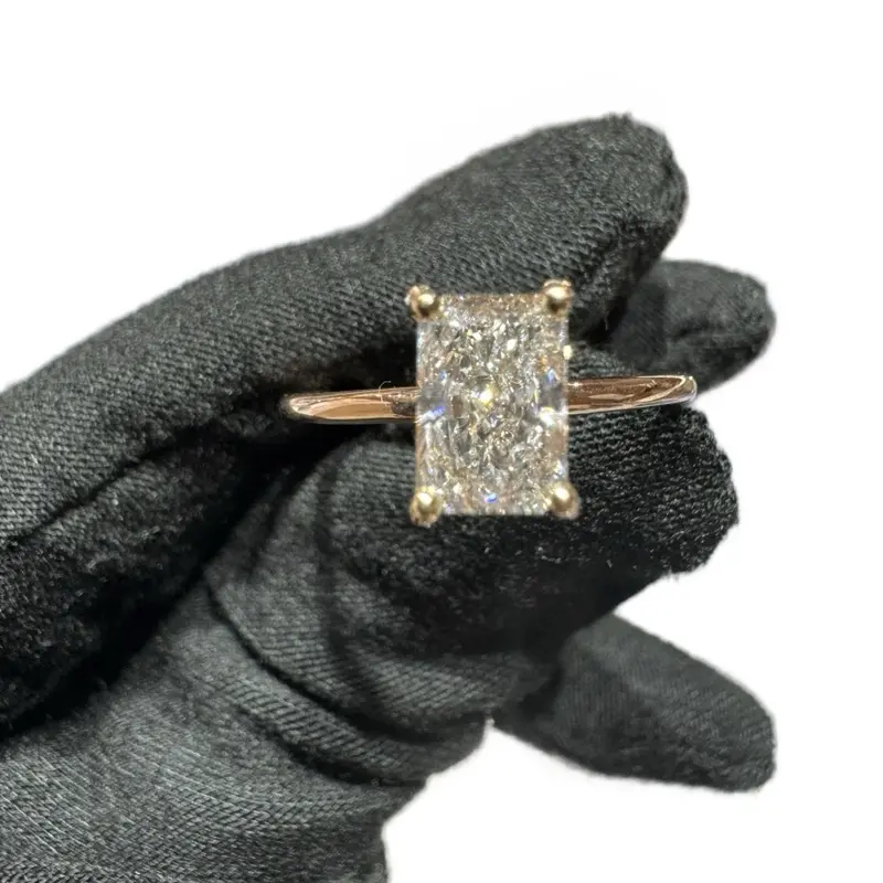 10KT Rose Gold Diamond Ring | 1.10CT Total | VS E-F