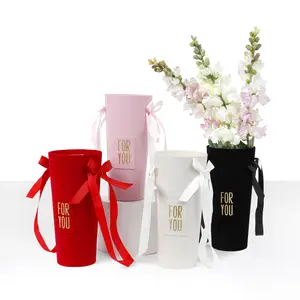 Premium Quality Velvet Cone/Vase for Flowers, Various Colors Premium Quality Velvet Cone/Vase for Flowers, Various Colors