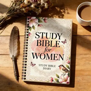 Spiral Bible Journal for Women 1 Year Bible Reading Plan 52 Week Scripture Study 365 Daily Devotional Meditation Space Christian Prayer Journal Gift for Women