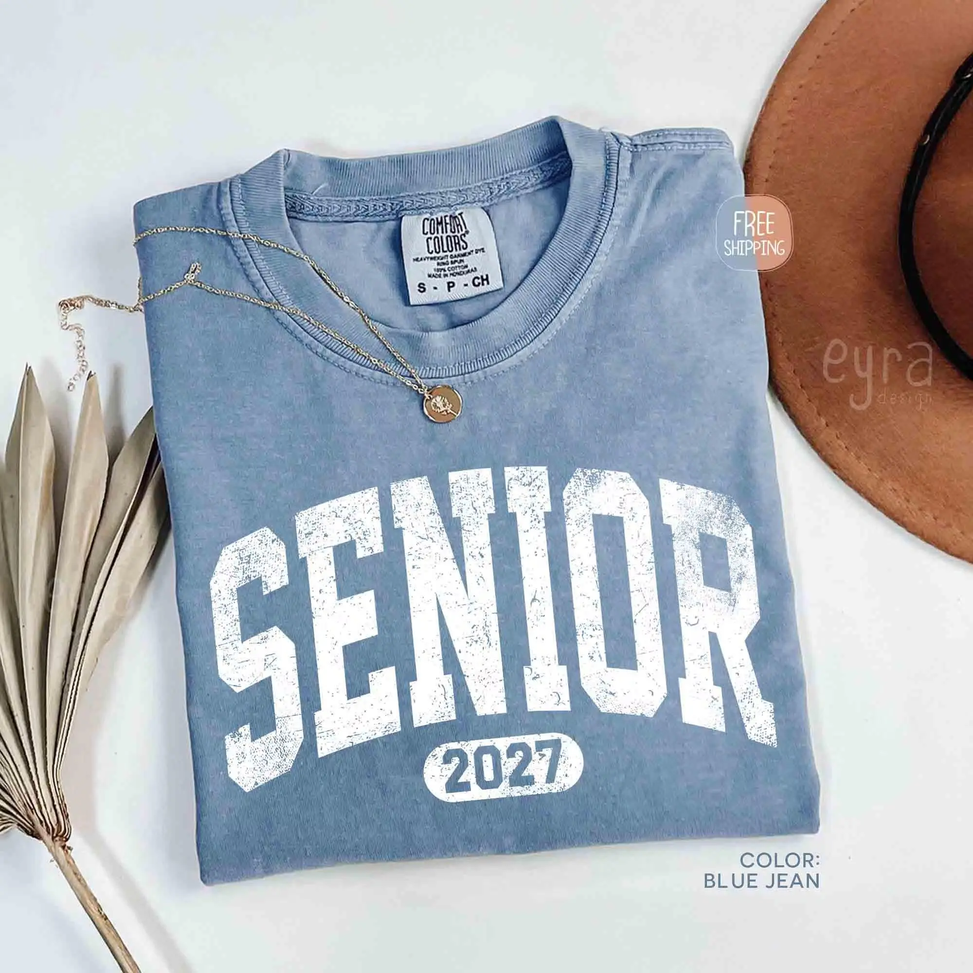 Comfort Colors Senior 2027 Shirt, High School Graduation Shirt, Class of 2027 Shirt, College Senior Gift, End of School Shirt