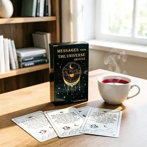 Spirit Message Oracle Cards, Fortune Telling Paper Game Fun, Family Gathering Entertainment Tarot Cards, Holiday Party Table Card Games, Classic Tarot Cards