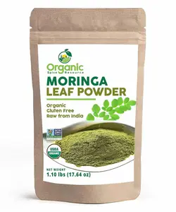 Organic Moringa Powder - 1.10 lbs (17.64 oz) | USDA Organics, Non-GMO, Kosher, Halal, Moringa Olifera Powder - 100% Raw and Natural, by SHOPOSR