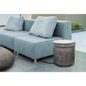 Mod Outdoor Concrete Round Propane Enclosure
