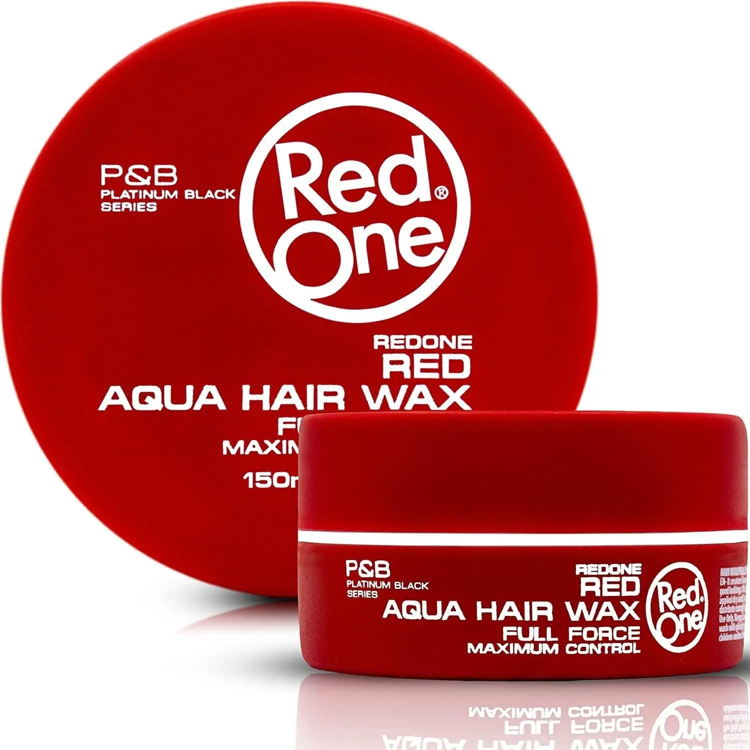Hair Wax Red 150ml | Ultra Hold & Maximum Control | High Shine Styling Wax for Men & Women | Edge Control & Non-Sticky Finish | Strawberry Scent | Professional Barber Hair