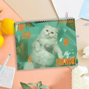 The Life Of A Show Cat 2026 Wall Calendar, Cute Cat Calendar 2026, Cat Mom Calendar, Pretty And Witty Cat Calendar, Christmas Gift, New Year Gift