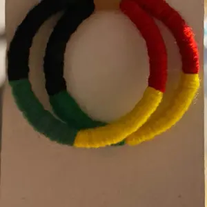 Hoops of Beauty - Black Red and Green Colorful Hoop (Product Description Not Provided)