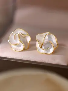 Fashionable Camellia Design Stud Earrings, High Quality Earrings, Fashion Jewelry for Party, Daily Clothing Decor, Trendy All-match & Exquisite Jewelry for Birthday Gift