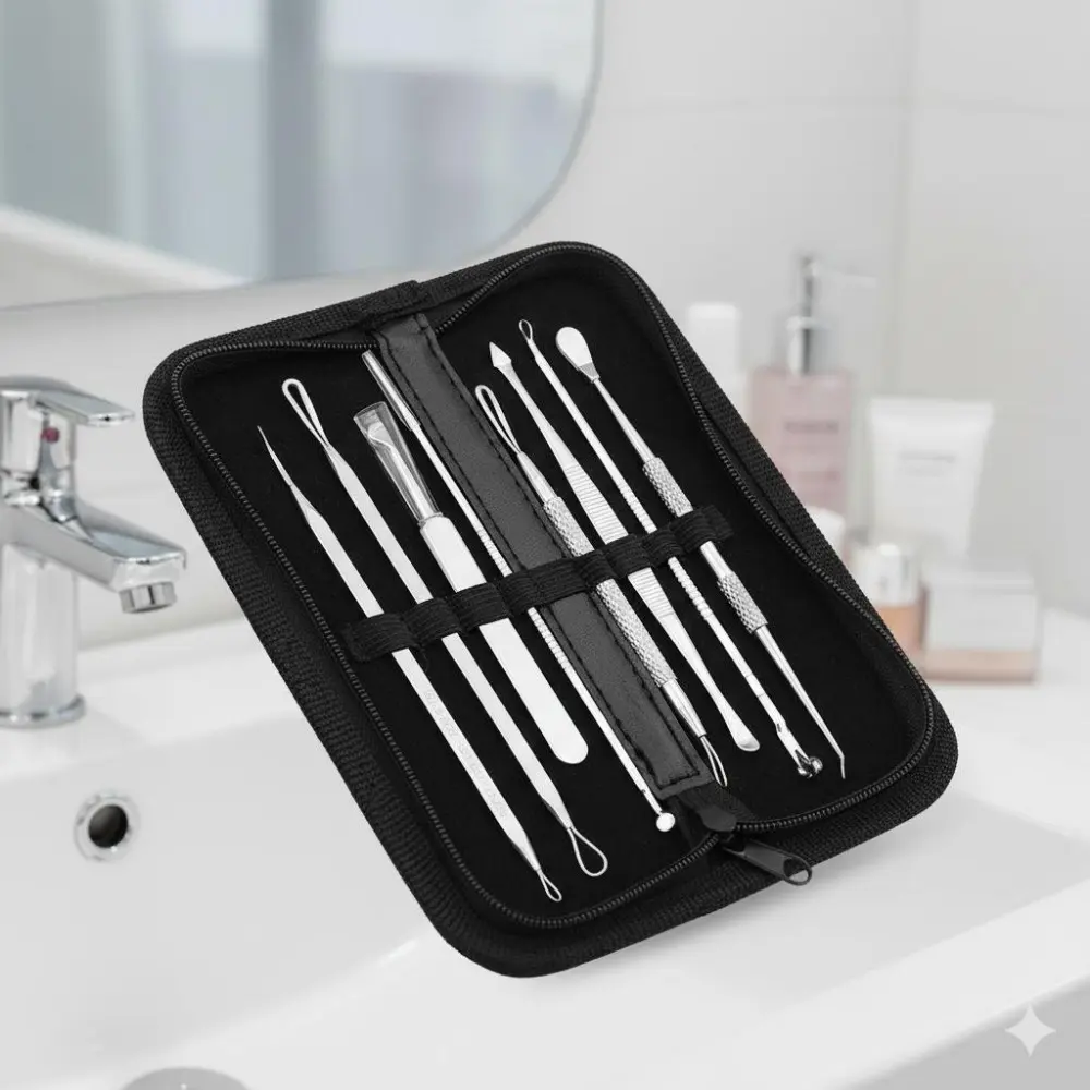 Gentle Acne Needle Tool for Daily Skincare: Anti-Slip Grip Enhances Control, Reduces Irritation and Prevents Scarring. Promotes Clear, Smooth Skin Without Damaging Barrier.