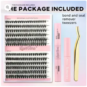 "LashVana Pro: DIY Lash Extensions Mastery Kit" 240 lash clusters- 30D & 40D