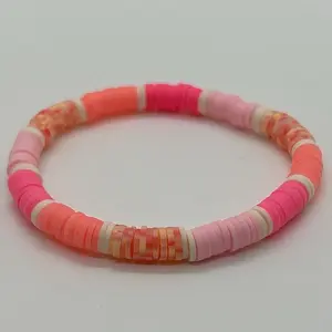 Handmade Clay Bead Bracelet | Different Shades Of Pink | Summer | Preppy |
