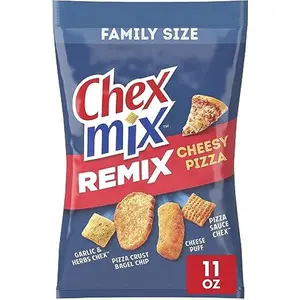 Chex Mix Snack Mix, Remix Cheesy Pizza, Savory Snack Bag, 11 oz