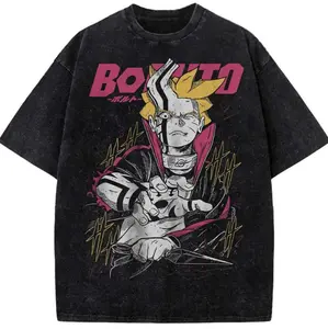 Boruto Shirt, Ninja Anime Graphic Shirt,  Karma Mode T-Shirt, Momoshiki Otsutsuki Form Tee, Shinobi Ninja Manga Merch, Karma Seal Boruto Unisex Cotton Crewneck T-Shirt Menswear Womenswear Streetwear Top