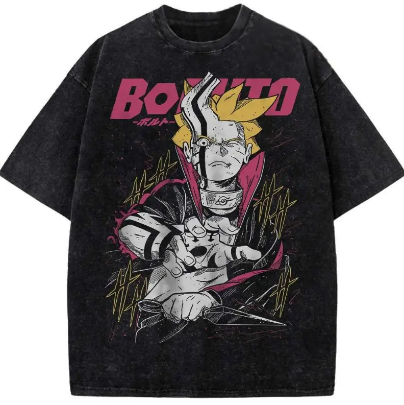 Boruto Shirt, Ninja Anime Graphic Shirt,  Karma Mode T-Shirt, Momoshiki Otsutsuki Form Tee, Shinobi Ninja Manga Merch, Karma Seal Boruto Unisex Cotton Crewneck T-Shirt Menswear Womenswear Streetwear Top