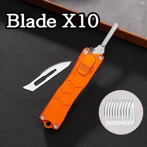 Kitchen peeling tools, diy and professional use, gentleman's EDC scalpel - Halloween Gifts, kitchen peelers, camping, (Gift blades 10pcs Vegetable Cutter Vegetable Slicer Utensils Cutting lightweight edc multi-tool essential