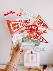 Christmas Vol. 5 Tags + Flags | Printable Flags and Tags