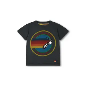 KID'S AVIATOR NATION TEE - CHARCOAL