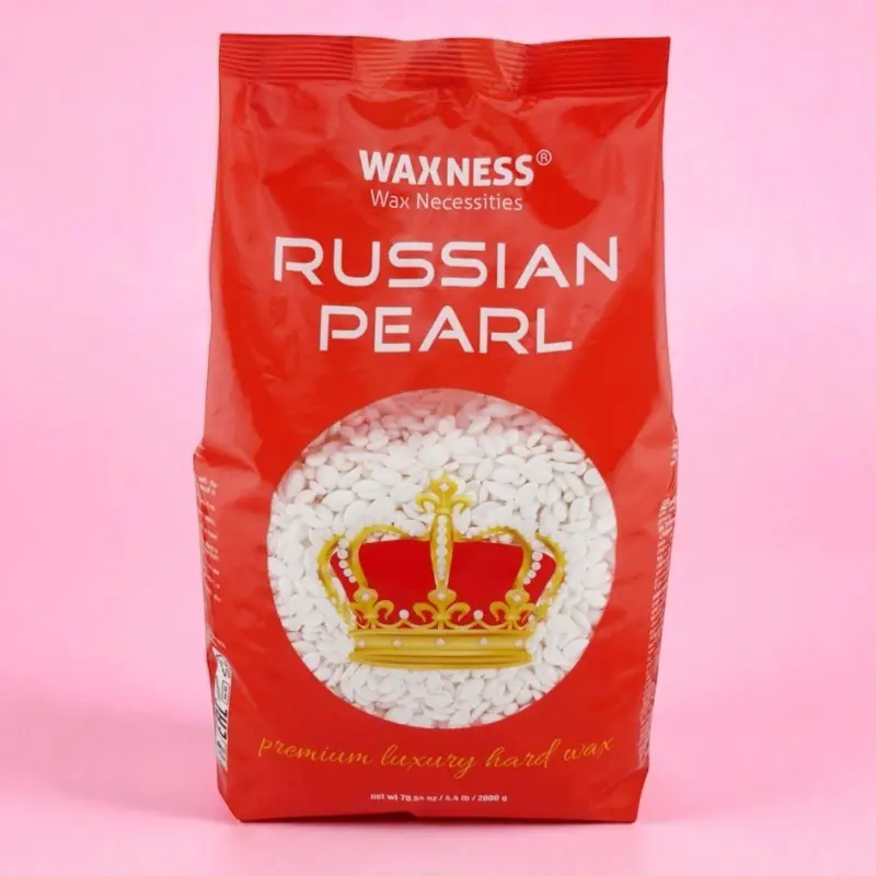 Russian Pearl Hard Wax - 4.4 lbs Hypoallergenic Polymer Blend Synthetic Resin for Sensitive and Facial Areas - Body Care