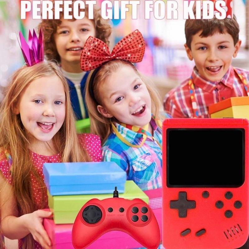 Retro Handheld Game Console, Portable Video Game Console with 400 Classic Games, 3.0 inches HD Screen, Support TV & Two Players Present for Adults, Kids(Red) Compact Lithium Rechargeable Protection