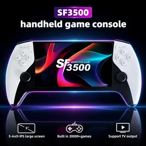 SF3500 Portable Retro Handheld Game Console 5.1" HD IPS Screen, Built-in Mass Classic Games 14+ Emulators TV Output, Nostalgia Gift for Friends Holiday & Birthday Present