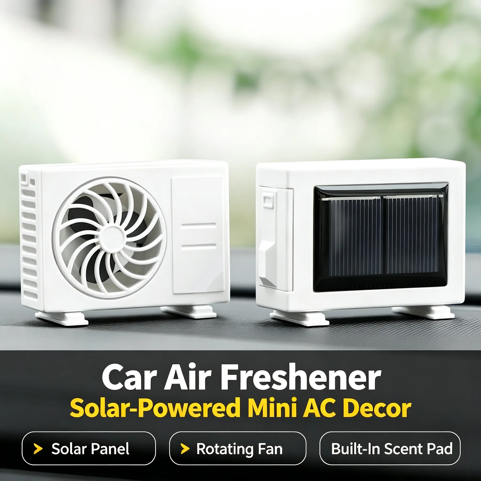 Car Mini Air Conditioner Fragrance Diffuser – Scented Car Vent Ornament, Long-Lasting Perfume for Interior Decoration