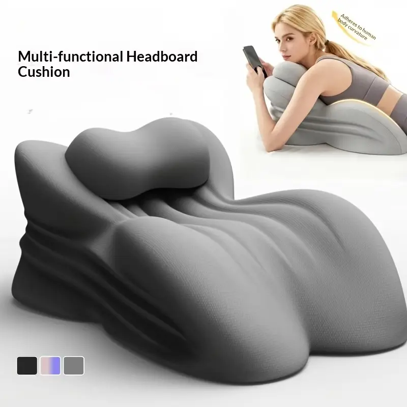 Ergonomic Memory Foam Body Pillow - Skin-Friendly Polyester Pillowcase, Memory Foam Cushion, Supportive Bolster, Backrest/Leaning/Lying Use, Neck & Shoulder Support, Removable Washable Cover, Ideal for Sleeping, Reading, Birthday Gift