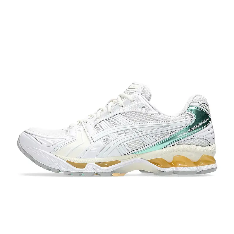 Asics Gel Kayano 14 White Green Cream Men display picture 1