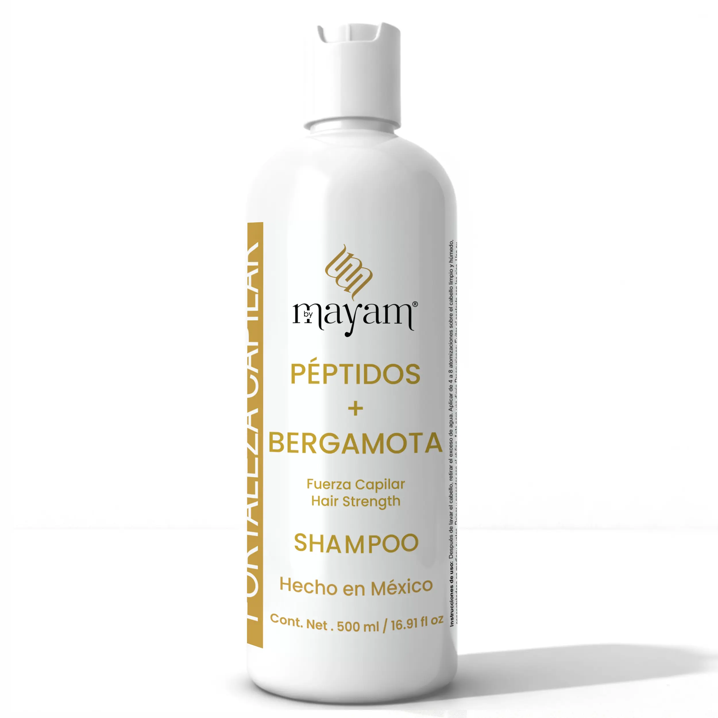 Mayam Peptides + Bergamot Repair Shampoo 500ml - Dandruff Remover Shine Strength Damage Control Gentle Daily Haircare Cleanser Made in Mexico - Conditioner
