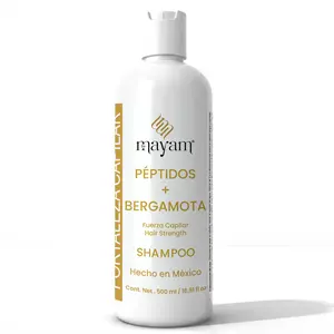 Mayam Peptides + Bergamot Repair Shampoo 500ml - Dandruff Remover Shine Strength Damage Control Gentle Daily Haircare Cleanser Made in Mexico - Conditioner