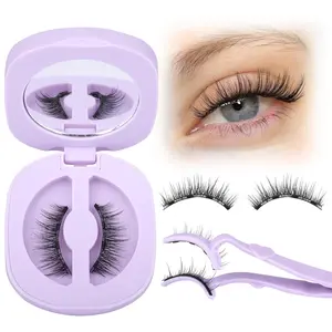 Magnetic Eyelashes with Applicator Natural Look Magnetic Lashes with Applicator Wispy False Eyelashes with Magnets No Need Glue Lashes by