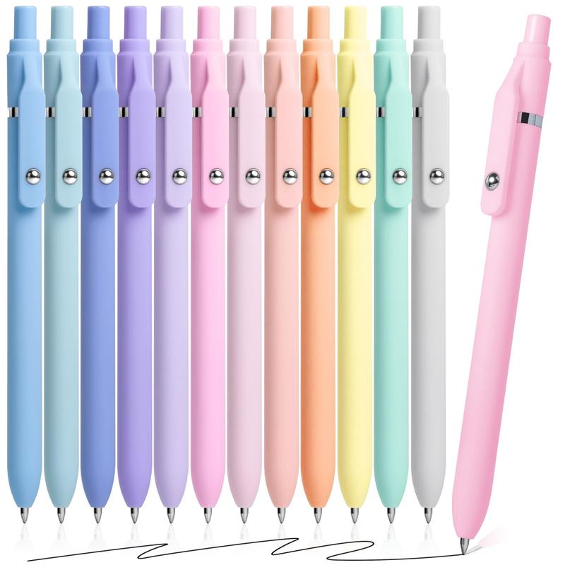 12 Pcs 0.5mm Fine - Point Gel Pens (Quick - Dry, No - Smudge, Cute for ...