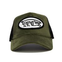 Sage Green Velvet Trucker Hat