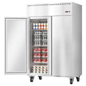 Garvee 48" W Commercial Freezer -8°F~0°F with 2 Door,Reach-in 36 Cu.ft Stainless Steel Commercial Refrigerator Fan Cooling,Auto Defrost,6 Adjustable Shelves,for Restaurant,Bar,Kitchen,Shop