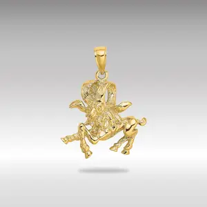 14K Gold Large Aries Ram Zodiac Charm - Model C3167