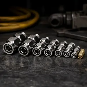Heavy Duty Air Line Repair Fittings for Trucks, Push to Connect Pneumatic Hose Connectors, Leak Proof Quick Union Joint Kit for Semi Truck & Air Brake Tubing (4-16mm)