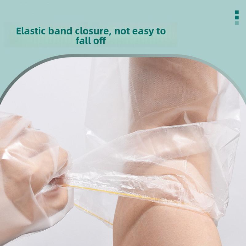 Disposable Extended Gloves Thickened CPE Arm Protection Food Grade Household Dishwashing Waterproof Non-Slip 60cm Household Gloves