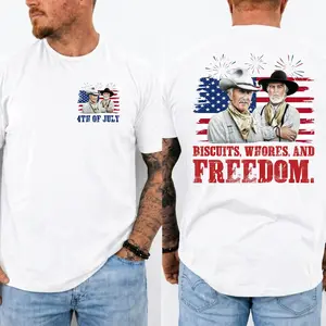 Biscuits And Whores Shirt Funny Lonesome Dove western Movie Shirt, 4th Of July Shirt, Funny Movie Independence Day T-shirt, Unisex Clothing, Gift For Her, MADE IN USA